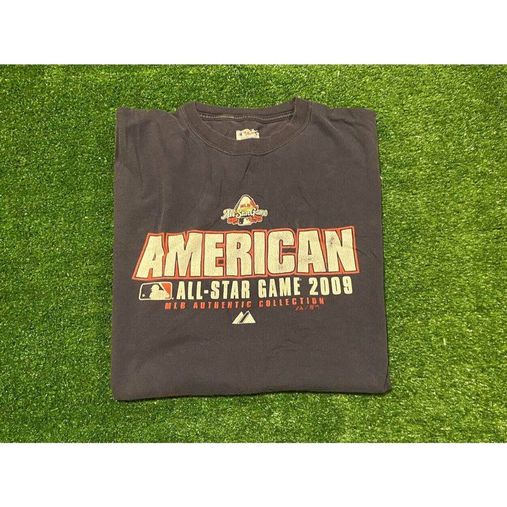 Retro Y2k 2000s Majestic 2009 All Star Game American League TShirt Mlb Xl